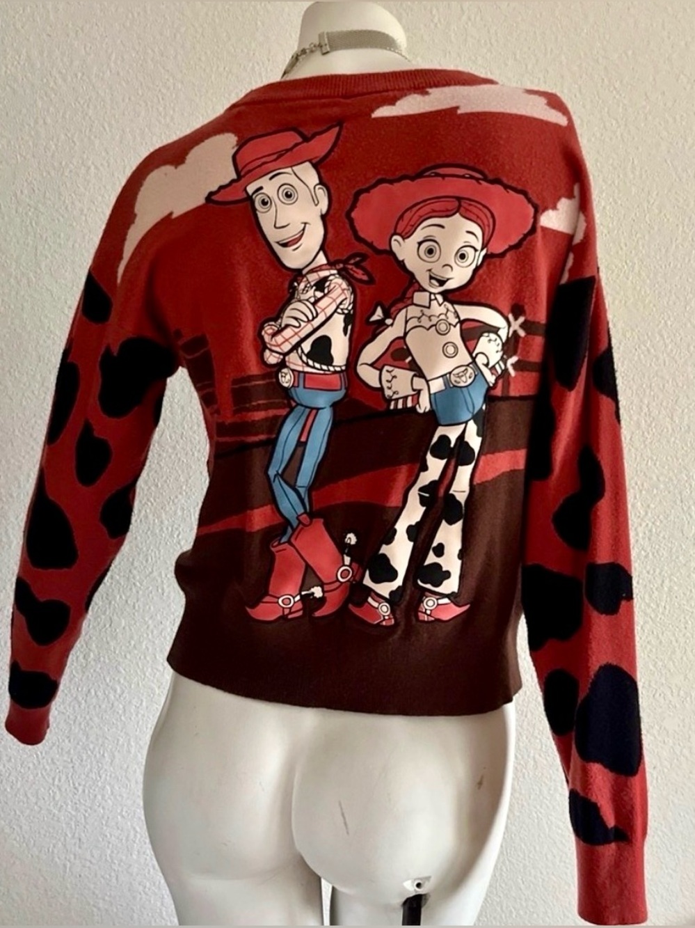 Disney Pixar Toy Story Woody & Jessie Western Women's Cardigan SM